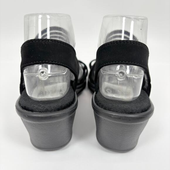Skechers Rumblers Solar Burst Wedge Sandals 9.5 Memory Foam Slingback Mesh Heel - Picture 6 of 9